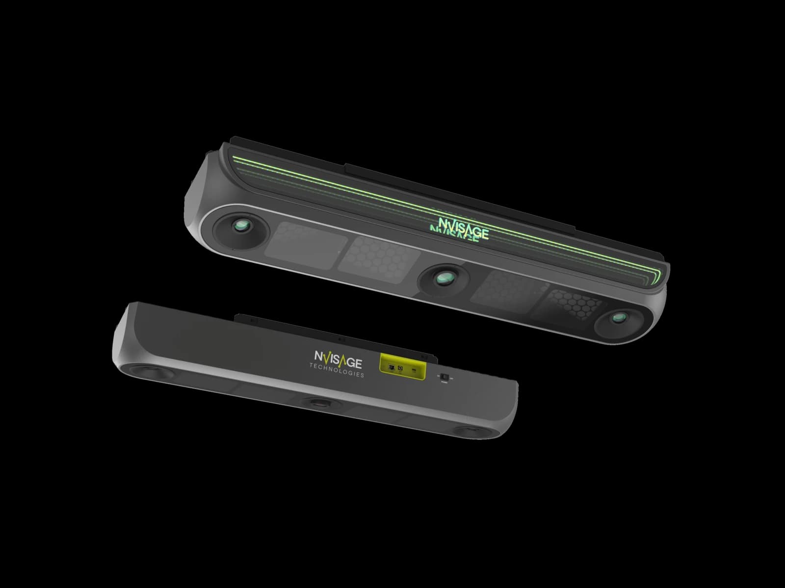 NVISAGE N2 and N1 overhead launch monitors, product photography